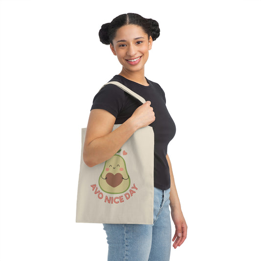Avo A Nice Day Tote Bag, Cute Tote Bag, Positive Quote Bag, Gift Idea Bag